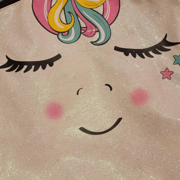 UNICORN BACKPACK Pink & Black with glitter NWOT - Picture 2 of 15